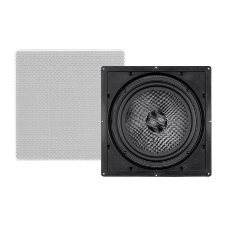 MONOPRICE Alpha In-Wall Speaker 10in Carbon Fiber 300W Subwoofer (each) 30487